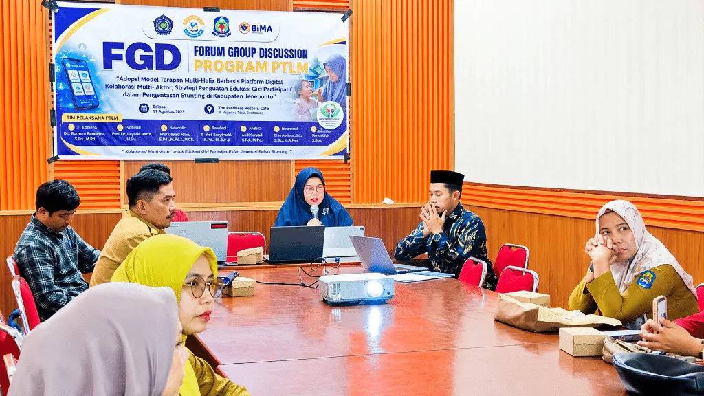 Percepat Pengentasan Stunting di Jeneponto, PTLM Gelar FGD Model Nutri-Helix Berbasis Digital