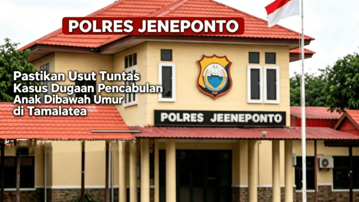 Polres Jeneponto Pastikan Usut Tuntas Kasus Dugaan Pencabulan Anak Dibawah Umur di Tamalatea Polres Jeneponto