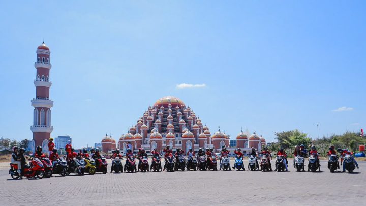 Semarak HUT ke-81 RI, Ratusan Pecinta Honda Susuri Ikon Kota Makassar Lewat Convoy Merdeka HUT ke-81 RI Makassar