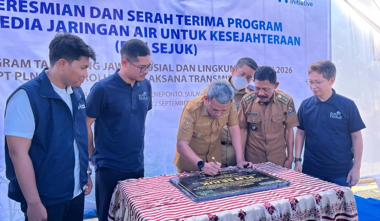 Atasi Krisis Air Bersih, PLN Peduli dan Human Initiative Hadirkan PLN SEJUK di Jeneponto