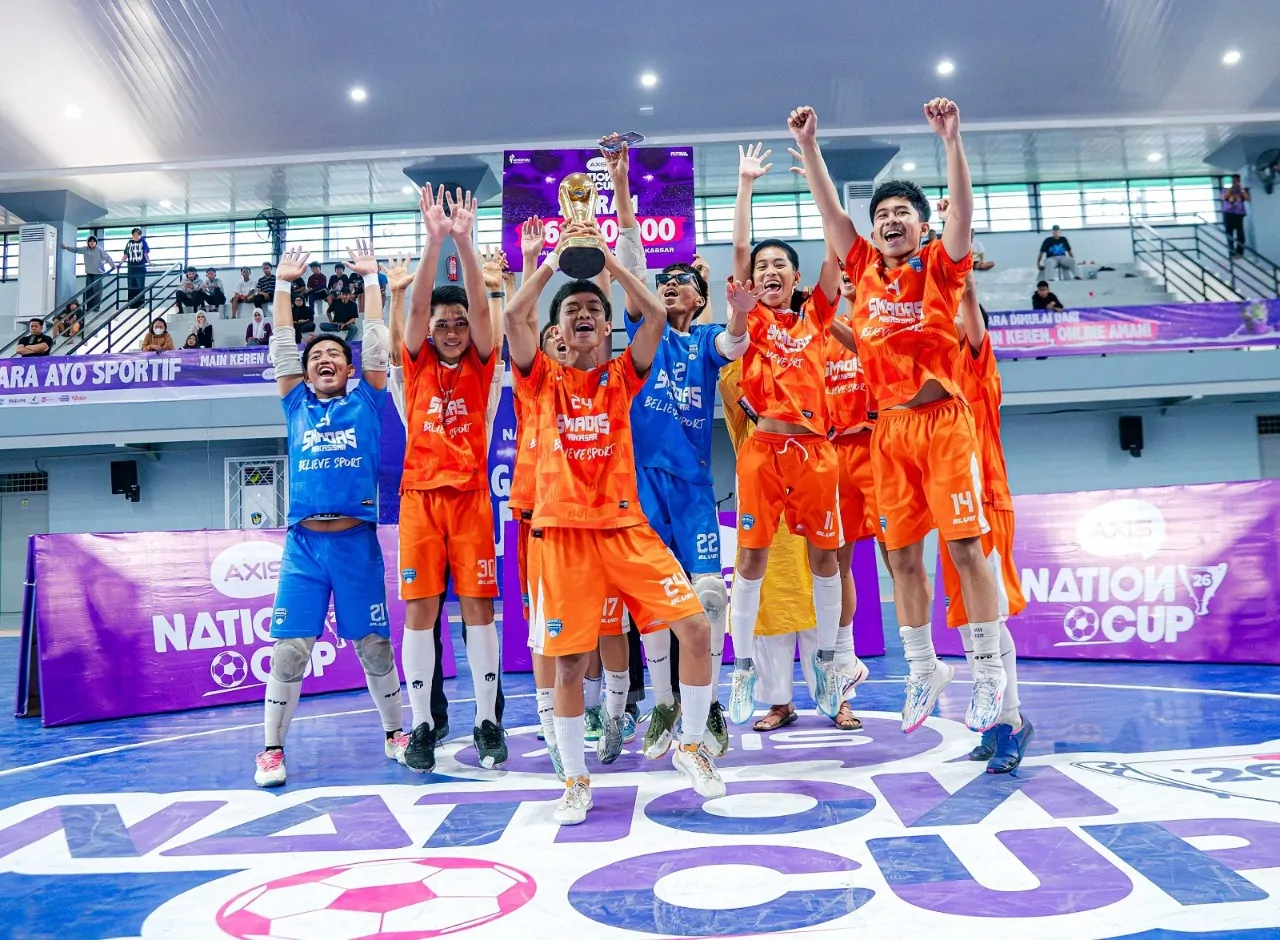 SMAN 21 Makassar Kampiun AXIS Nation Cup 2026 Regional Makassar, Siap Tantang Para Juara Sulawesi di Palu