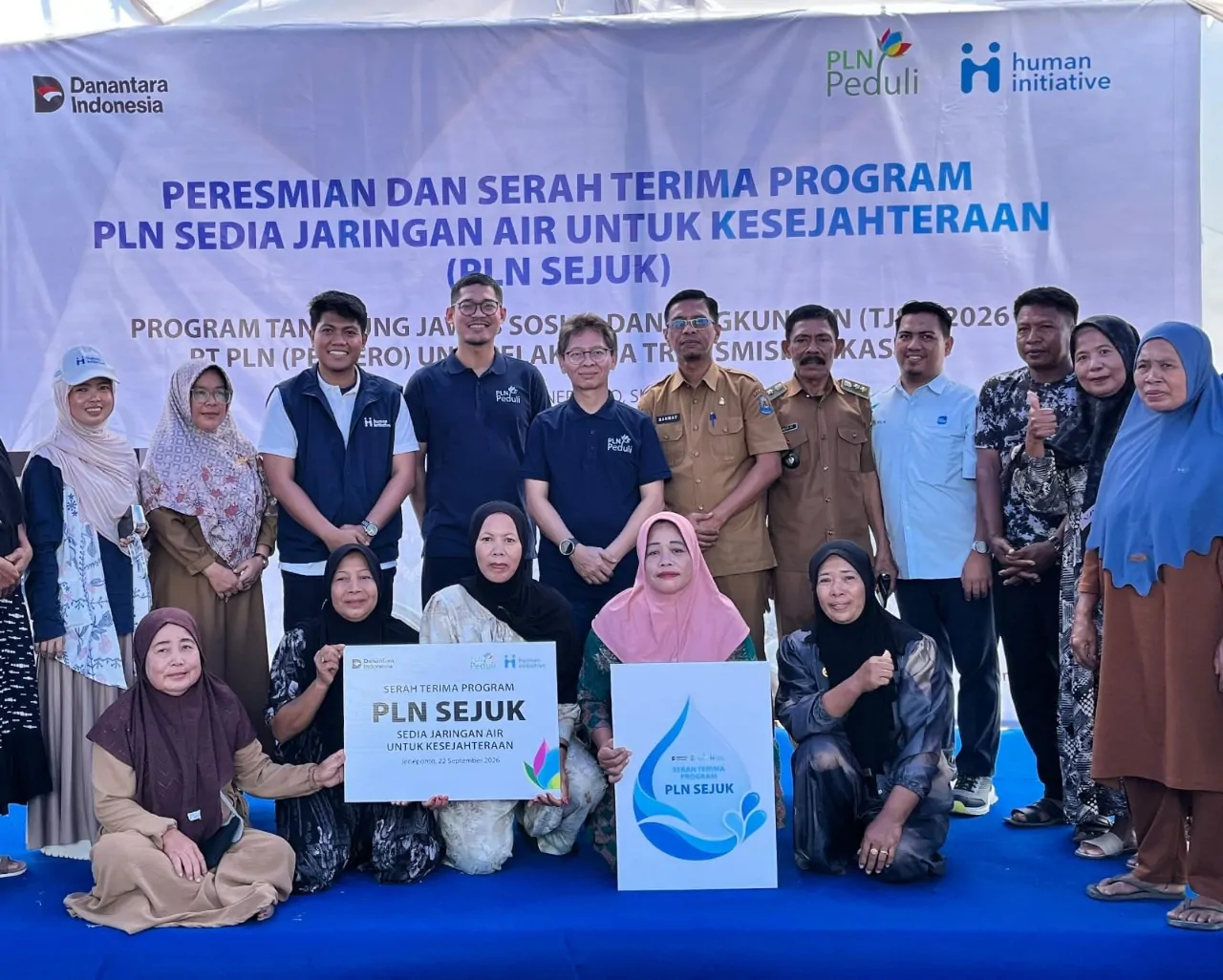 Atasi Krisis Air Bersih, PLN Peduli dan Human Initiative Hadirkan PLN SEJUK di Jeneponto